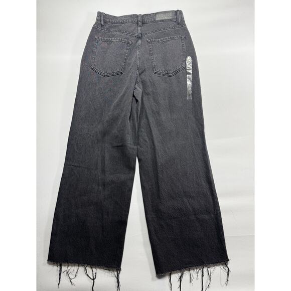 NWOT Pacific Sunwear PacSun Women's Nora Wide Leg Black Denim Jeans - Size 27x26 - Picture 2 of 7
